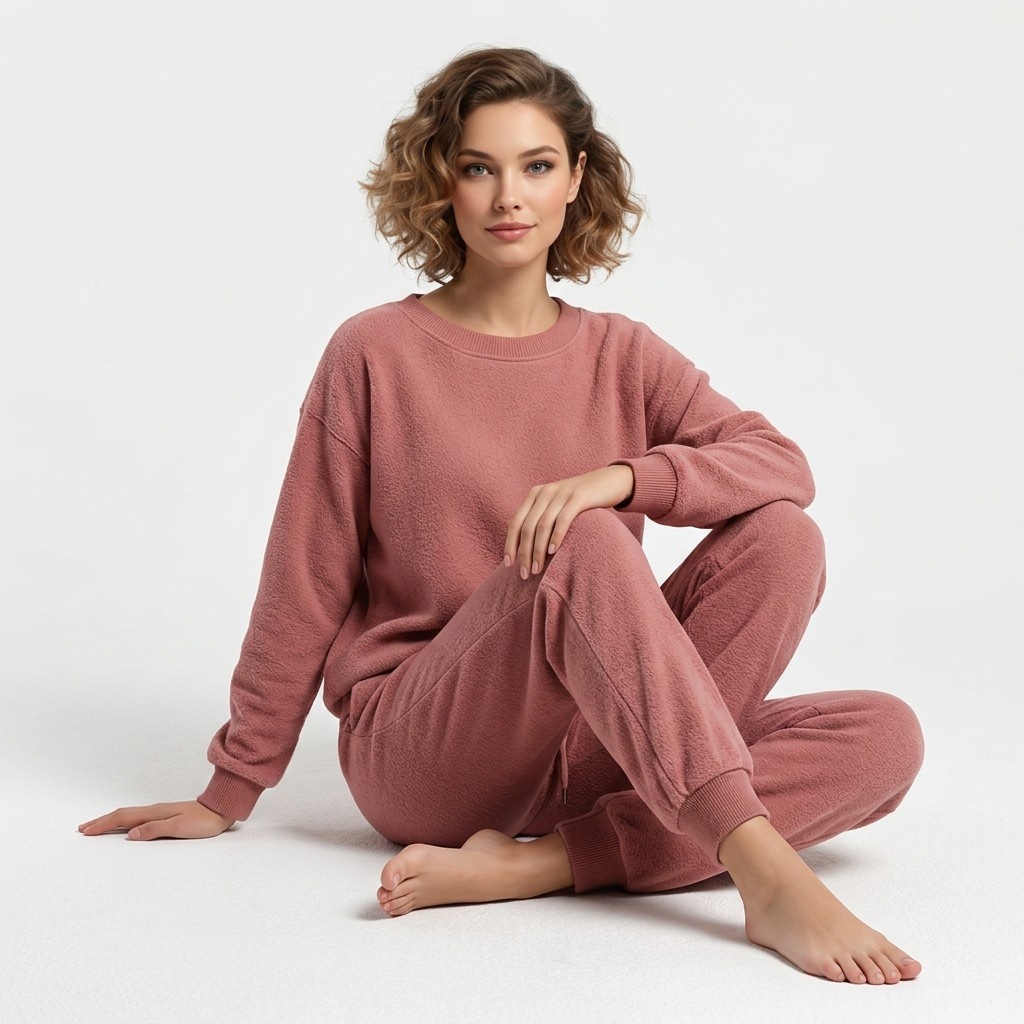 soft fleece dusty pink set soft fleece dusty pink set