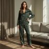 dark green pajama set