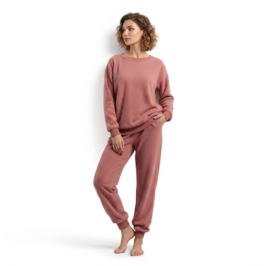 soft fleece dusty pink set soft fleece dusty pink set