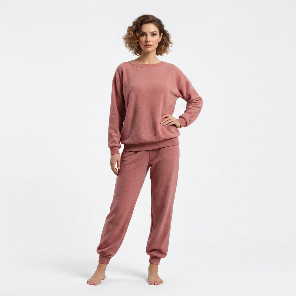 soft fleece dusty pink set soft fleece dusty pink set
