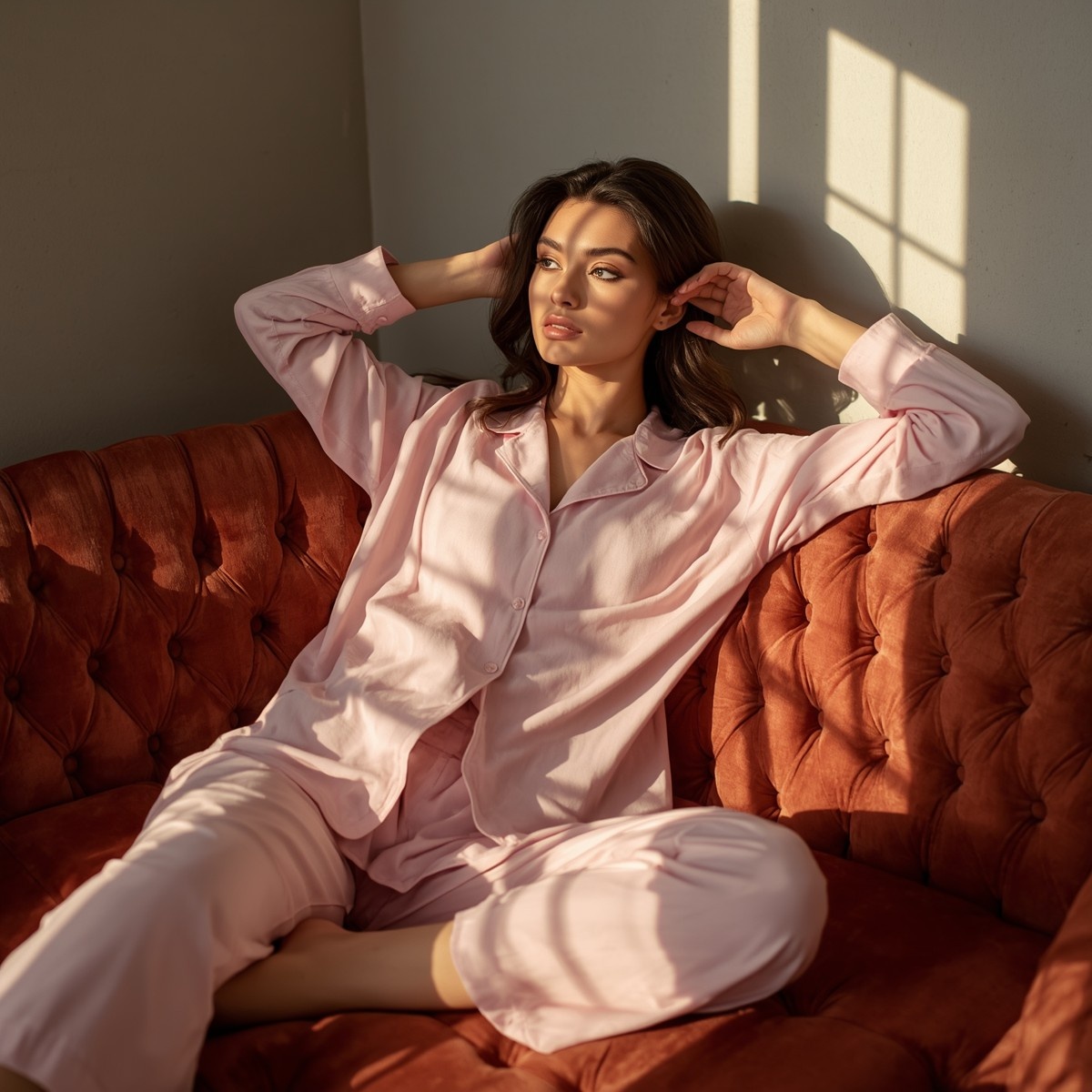 baby pink cotton pajama set baby pink cotton pajama set