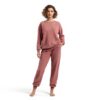 soft fleece dusty pink set